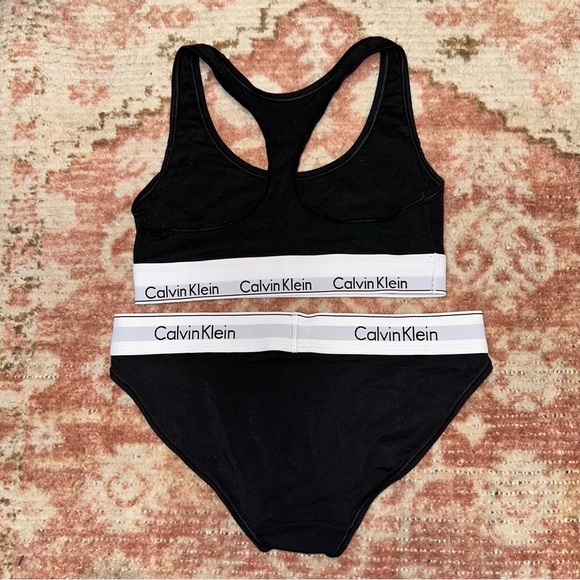 Black Calvin Klein bra and underwear set. NWT - Picture 3 of 3